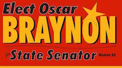Florida Senate Minority Leader Oscar Braynon's campaign logo
